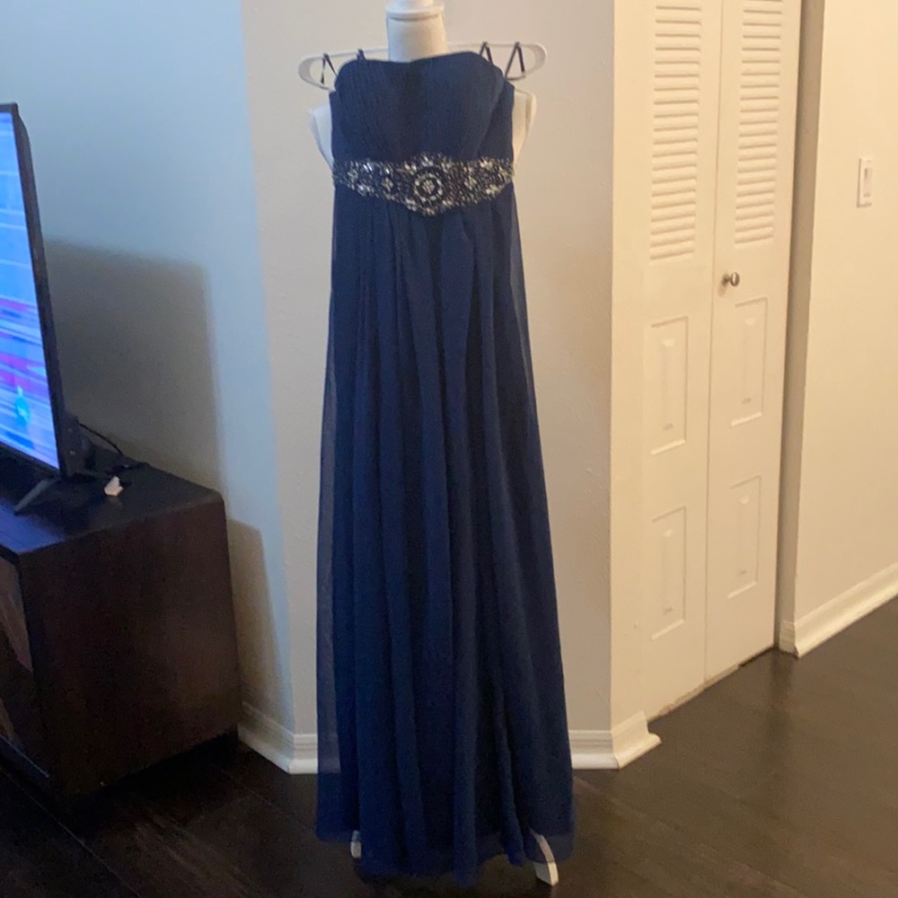 May Queen dress, Night blue, size 4